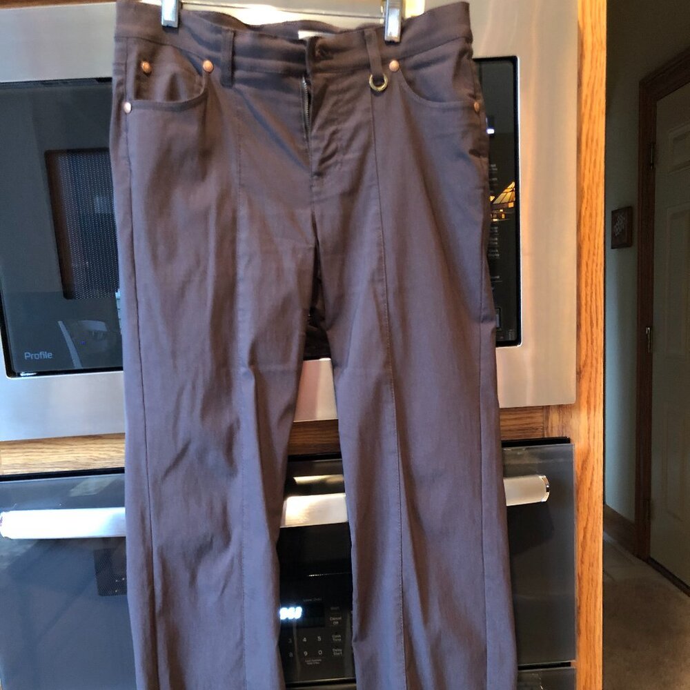 DKNY Women's Jeans Long Pants Straight Leg 8 Petite Brown